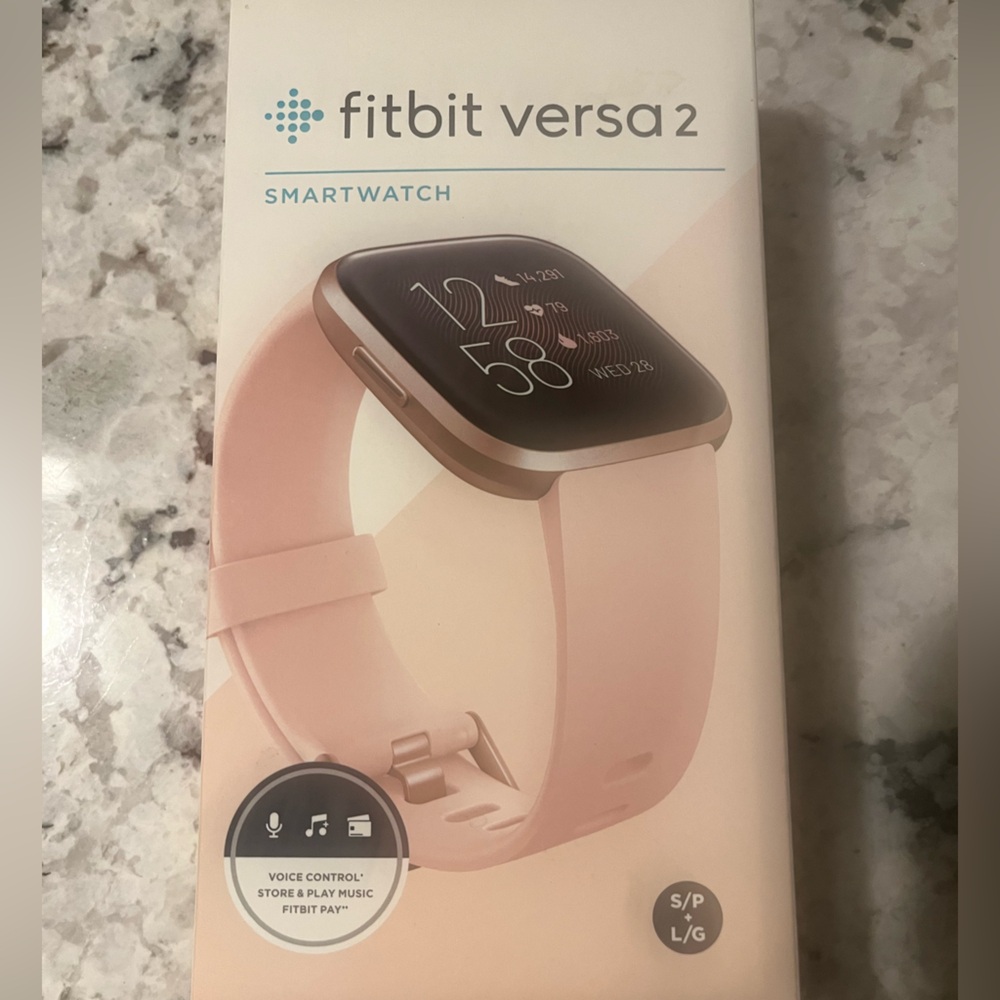 Fitbit Versa 2 in Black and Silver